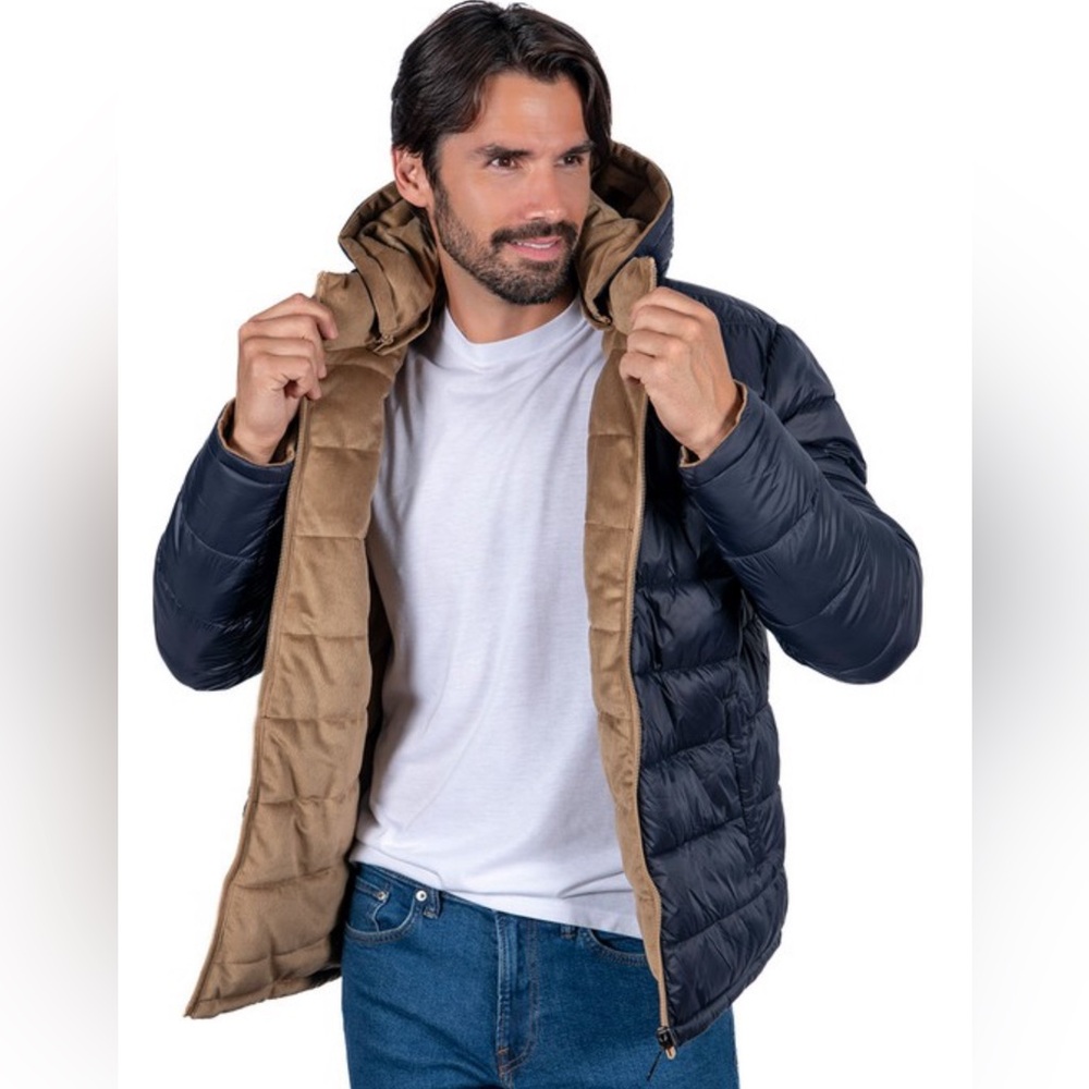 Men’s Reversible puffer / corduroy jacket